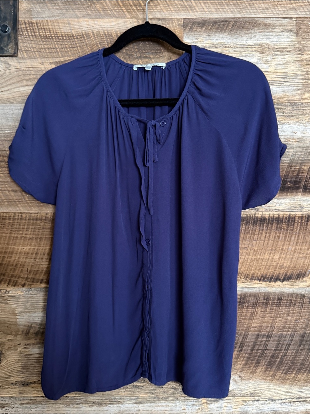 EUC - Collective Concepts - Boat Neck Blouse - Purple - Large